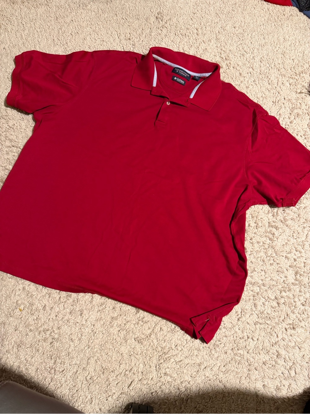 Roundtree & Yorke Men's Red Polo Shirt